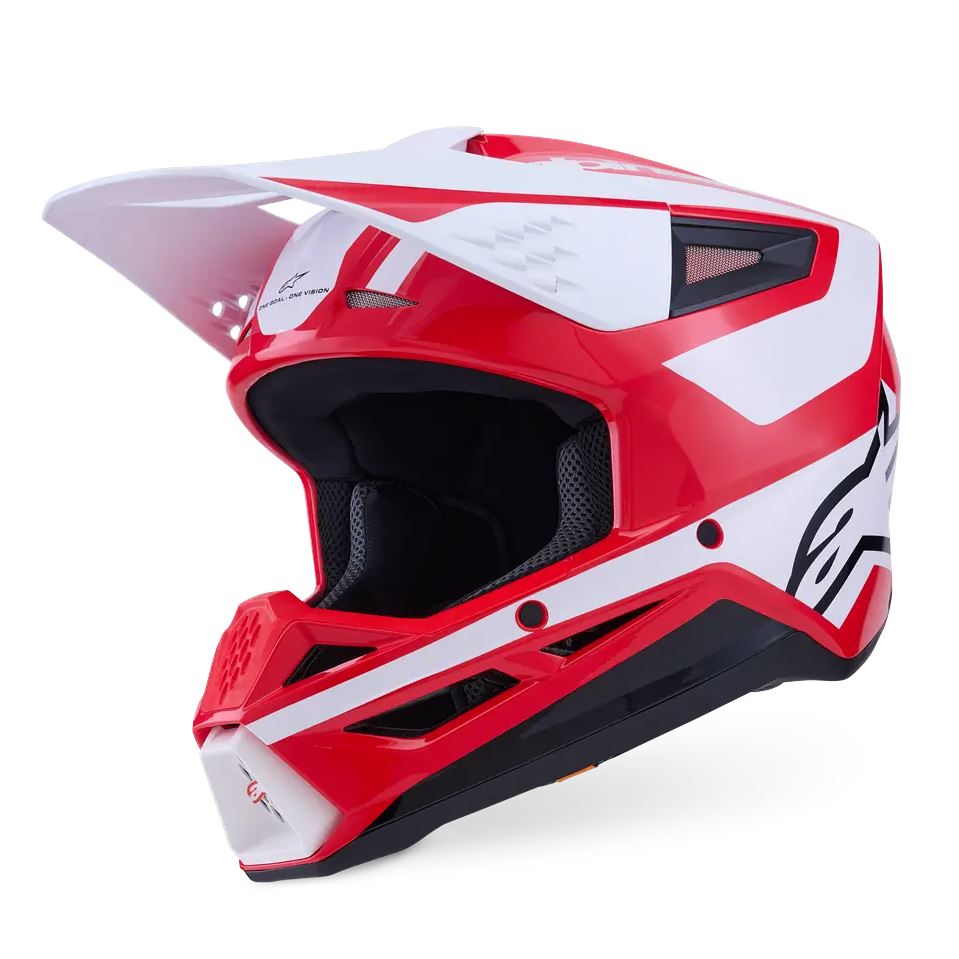Alpinestars 2026 SM3 Heat Motocross Helmet Red White Black